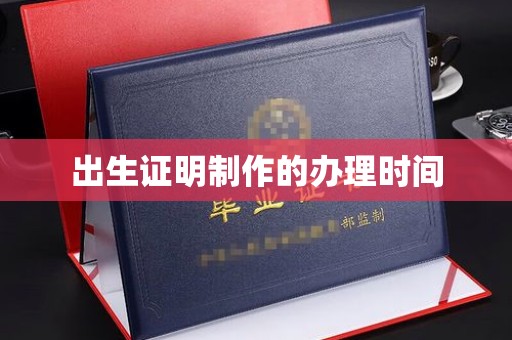 巴东出生证明制作的办理时间