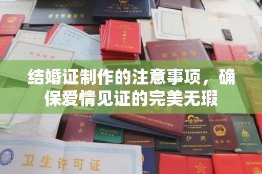 巴东结婚证制作的注意事项，确保爱情见证的完美无瑕
