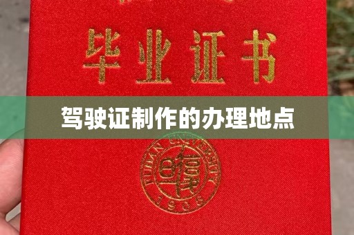 巴东驾驶证制作的办理地点