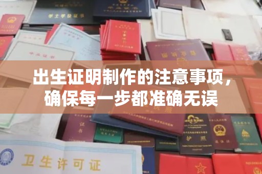 巴东出生证明制作的注意事项，确保每一步都准确无误
